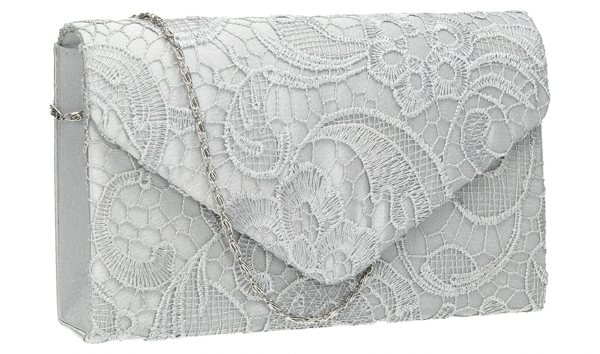 White Leather Wrist Loop Strap Clutch Bag | Hello Handbag | SilkFred